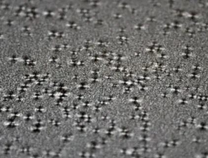 Color-coated board manufacturer: Snowflake color-coated board for ornament correctly rolled off the manufacturing line